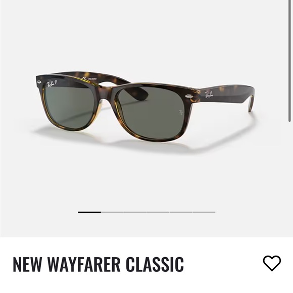 Ray-Ban New Wayfarer Classic in Tortoise and Green - Picture 1 of 9